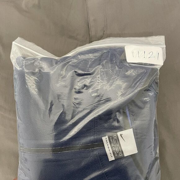 Nike Jacket Mens Medium Blue Therma-Fit Fleece Full Zip Back Zip Pockets Gym - Picture 11 of 11